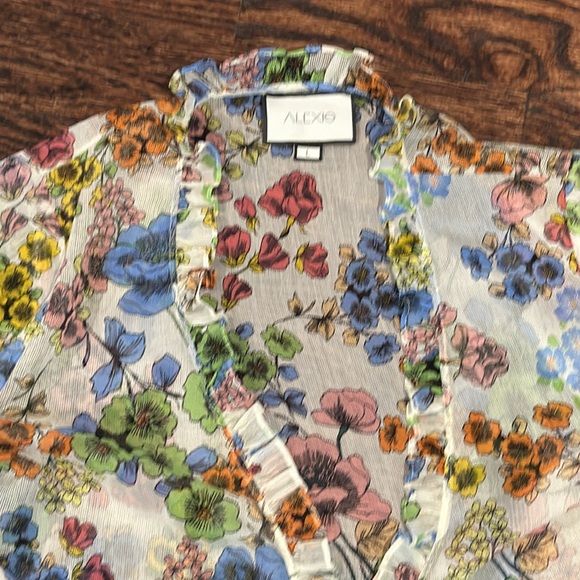 Alexis Wrap Tie Blouse, Size Large (150) - Picture 2 of 10